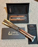 2x Foldable Japanese Hand Saws 11/13 TPI Wooden Handle