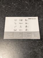 Stamped BMW Service Book (Used) With 12 Stamps. Vehicle data blank
