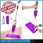 PURPLE SPRAY MOP MICROFIBRE WATER SPRAYING FLOOR CLEANER KITCHEN TILES NEW 700ML
