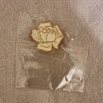 White Rose Enamel Pin Badge, Novelty Message Theme, Rose Subject Badge/Pin