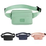 Bumbags Waist Fanny Pack Ladies Fashion Bum Bag with Adjustable Belt L, Green