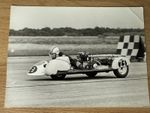 UNKNOWN     - MOTORCYCLE RACERS - VINTAGE  PHOTO