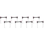 8Sets Car Battery Hold Down Brackets Durable Metal Battery Tie Down Kit