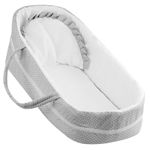 Large Baby Doll Carry Cot Fits 20" Grey Carrier Bed Basket with Pillow BiBi Doll