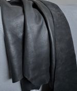 Black Soft leather 1.3 -1.5mm thickness Full grain cowhide Remnant various size