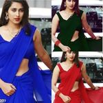 Women's Chiffon Saree without blouse