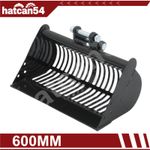 600MM Mini Excavator Riddle Bucket with 25mm Pins Soil Sieving Bucket