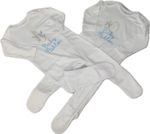 Personalised Peter Rabbit Babygrow | White Baby Romper Bodysuit | Printed Name N