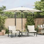 Garden Parasol With Steel Pole