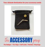 New Cocked open Shotgun Shot Gun Shooting Pewter tie pin free velvet gift bag