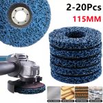 5-100PCS 115mm Poly Strip Wheel Discs Paint Rust Remove Abrasive Angle Grinder