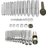 2mm to 40mm Eyelet Punch Die Tool Set for Leather Craft Clothing Grommet Banner