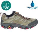 Merrell Moab 3 GTX WIDE FIT Womens Waterproof Walking Shoes Green Size UK 5-8