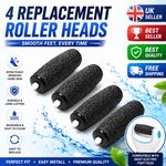 4x Hard Skin Remover Coarse Replacement Rollers Heads for Scholl Velvet Smooth