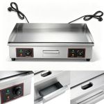 Electric Commercial Griddle Hotplate 73 cm Flat Grill With UK Double Plugs 4400W