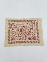 Vintage French Cross Stitch Sampler 66x62cm