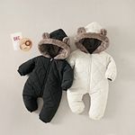 Baby Fleece Hooded Romper Premium Warm Winter Snowsuit Jumpsuit