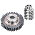 Worm Gear Set 1.5 Module 40:1 Reduction Rate Gear-12mm ID 63mm OD Rod 12mm Bore