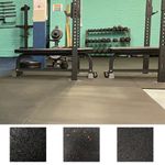 Rubber Heavy Duty Gym Mat Floor Tiles 10 Styles Non-Slip Noise Reduction 1M x 1M