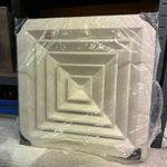 1 x Ceiling Duct Diffusers 4 Way Square 295mm Neck with Adjustable Damper Vent