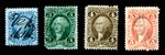 US Civil War Revenue Stamp Lot (4) #R9c #R18c #R20c #R23c - Sound - No Thins
