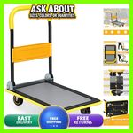 Zimbala Folding Platform Cart 330lbs Heavy Duty Foldable Dolly w/Swivel PU