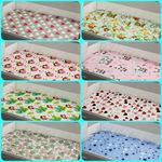 2pack fitted sheets for bedside crib 100% cotton  2pck chicco next to me stars+