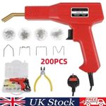 Hot Stapler Plastic Welder Gun Kit Car Bumper Repair Welding Machine &200 Staple