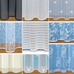 Net Curtains Straight Base With Slot Top ~ White Net Curtain ~ Sold By The Metre