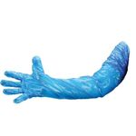 Gauntlet Polythene Blue - Pack of 50 - Disposable Long Gloves