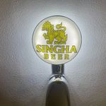 Brand New Singha Beer Badge! Singha Beer Lens! Singha Pump Badge! Frog Eye Lens