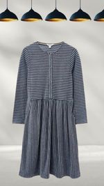 Women’s White Stuff Jersey Dress  Long Sleeve Stripe Horizon in Blue (Defect)