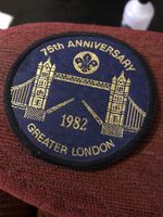 Vintage 1982 Scout 75th Anniversary Badge | Greater London Tower Bridge Patch