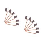 Electric Motor Carbon Brush Replacement 2Pcs Wear Resistant Design