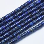 Strand 185+ 4mm Natural Grade A Lapis Lazuli Plain Heishi Beads UK