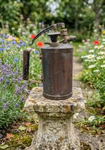 Vintage Brass Garden Pressure Sprayer - Model 4 - Made In England - Mister
