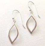 925 Sterling Silver Minimal Earrings Jewelry Earring, Leaf Shape
