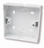 SINGLE GANG WHITE 22MM BACK BOX FOR BT NTE5 MASTER TELEPHONE SOCKET BY PRESSAC