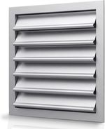 Gravity Grille Anodized Aluminium Gravity Shutter Louvre Grill Wall &Crawl Space