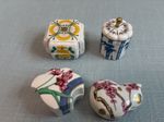  Japanese Kogo box collection on porcelain  