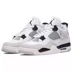 HOT-New .AJ Retro 4 Mid Military Black White Size UK Size 3-10 Gift