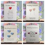 Wedding Invitations / Evening Invites Personalised & Handmade with Envelopes 