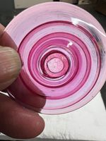 Roundels 60mm Swirled Gold Pink (quantity discount options)