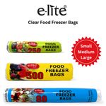 Food Freezer Polythene Plastic Storage Bags -  S / M / L - Fruit, Veg, Sandwich