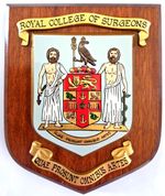 Royal College of Surgeons Mess Plaque Beautifully Hand Restored