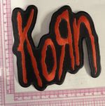 Korn Cut Out Red Logo Sew Or Iron On Patch Officially Licensed