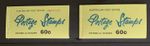 AUSTRALIA BOOKLETS 1966 60c SB39 & SB39a WITH WAXED INTERLEAVES