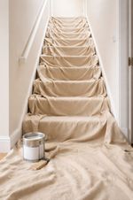 LARGE ( 24' X 3' ) STAIRWAY STAIR RUNNER DUST SHEET 100% COTTON PROFESSIONAL  