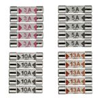 FUSES 3A 5A 10A 13A DOMESTIC HOUSEHOLD 13 AMP PLUG TOP CARTRIDGE FUSE 1 TO 60 PK