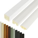 2.5m UPVC Plastic Trim Quad Square Cover Plastic Window Door Angle PVC Bead